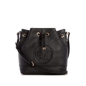 GUESS | Bucket Bag By Guess Black With Gold Accents